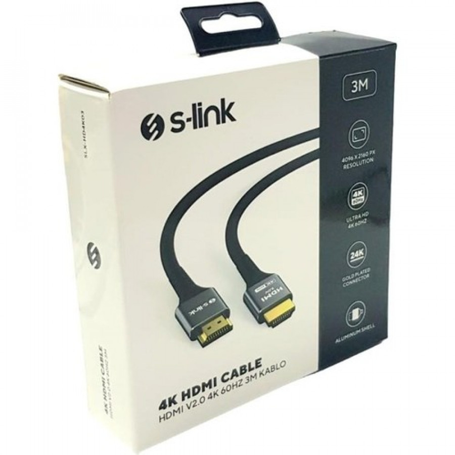 S-Link 4K 3mt HDMI Kablo V2.0 60HZ SLX-HD4K03