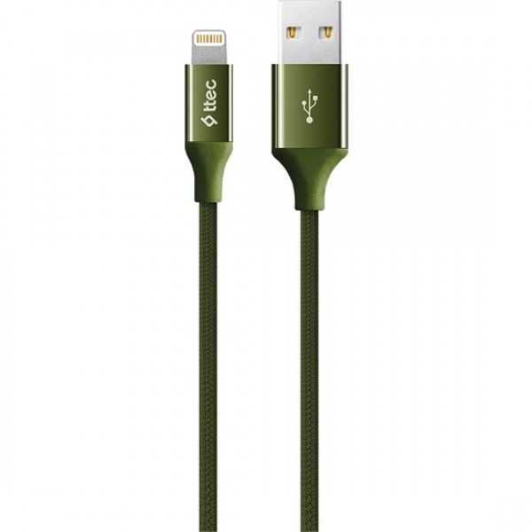 TTec AlumiCable iPhone Uyumlu Şarj Kablosu - Haki Yeşili 2DK16HY…