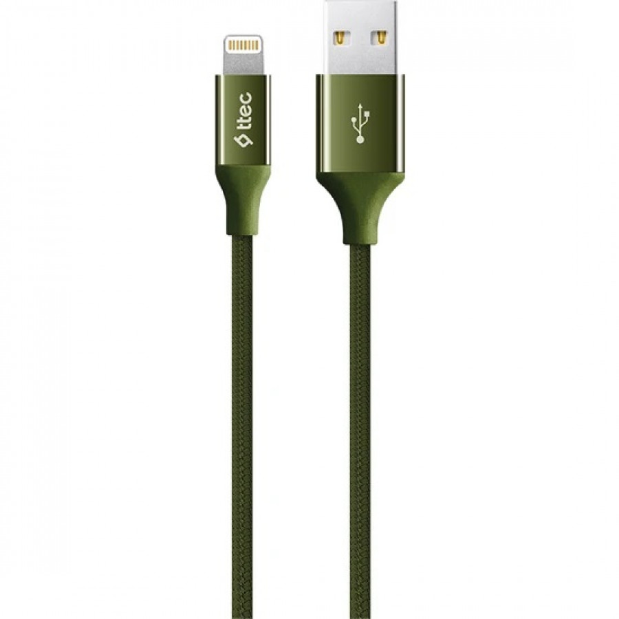 TTec AlumiCable iPhone Uyumlu Şarj Kablosu - Haki Yeşili 2DK16HY