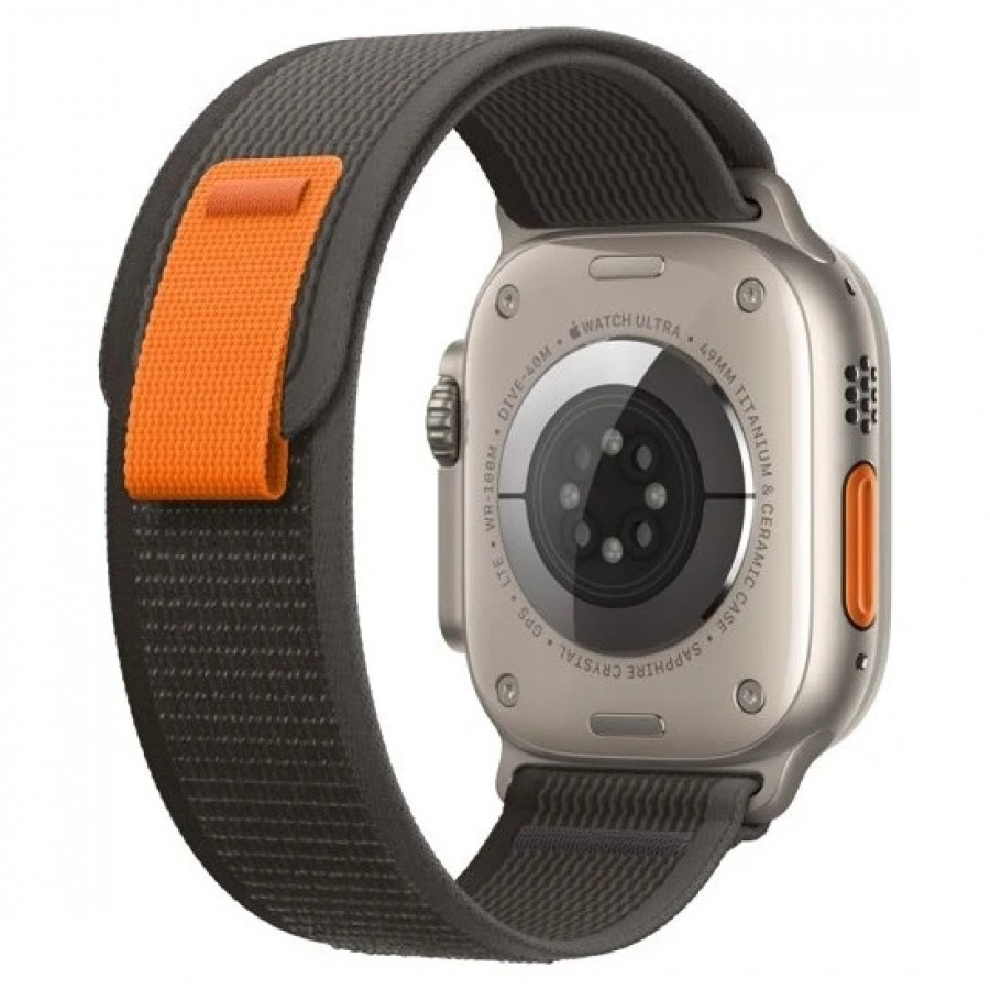 Fujimax Apple Watch Uyumlu 41MM 40MM 38MM 1/2/3/4/5/6/se/7/8/ultra Trail Loop Kordon Siyah Gri