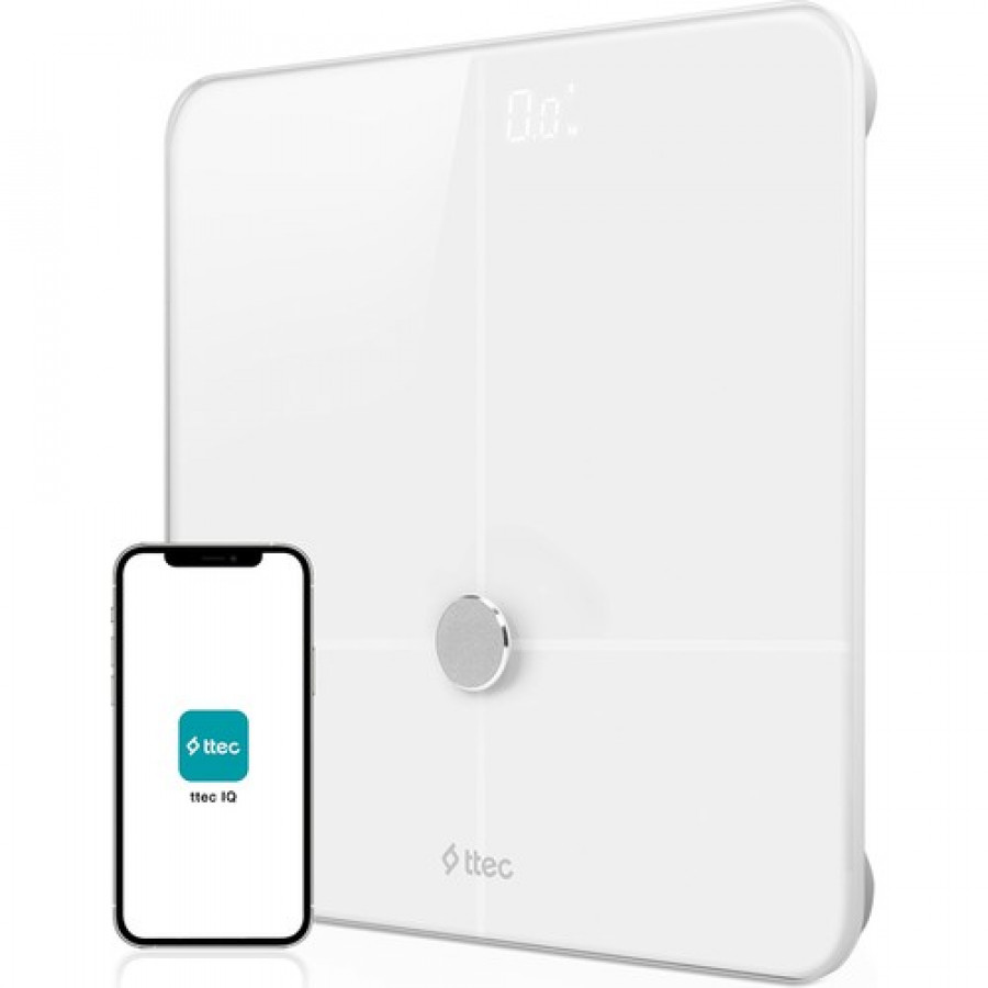 Ttec Sensi Pro Ito Camlı Yağ Ölçer ve Vücut Analizli Hassas Sensörlü Akıllı Tartı / Baskül