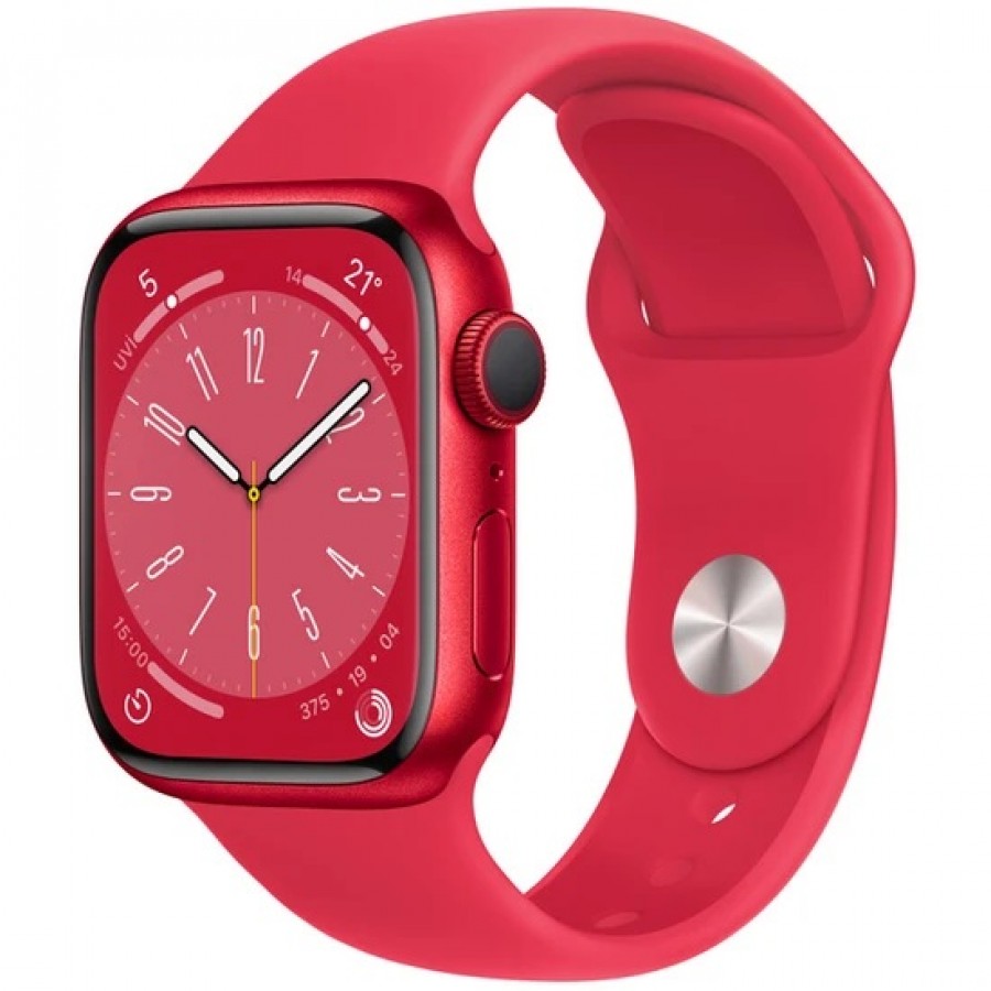 Apple Watch Series 8 Gps 41MM (Product)Red Aluminium Case With (Product)Red Sport Band - Regular MNP73TU/A